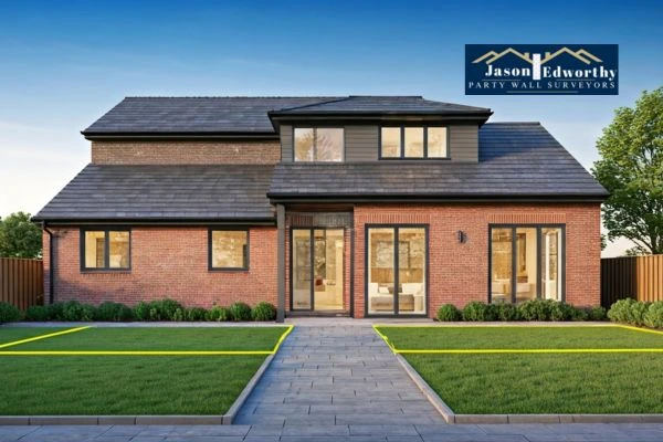 Home extension focusing on boundary line Westbury