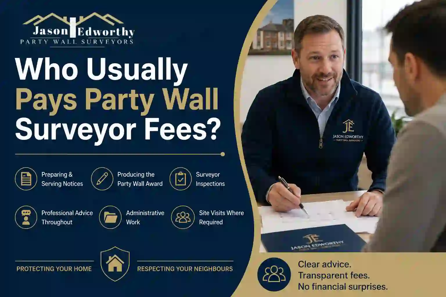 Who Usually Pays Party Wall Surveyor Fees Westbury?